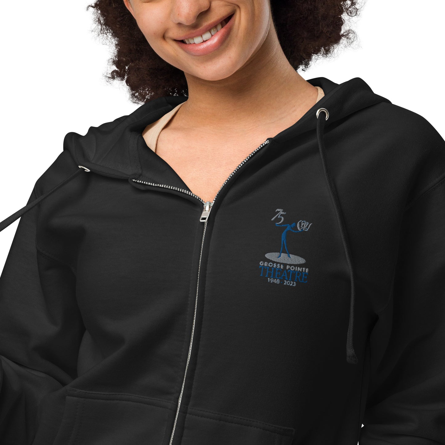 75th Anniversary Unisex fleece zip up hoodie