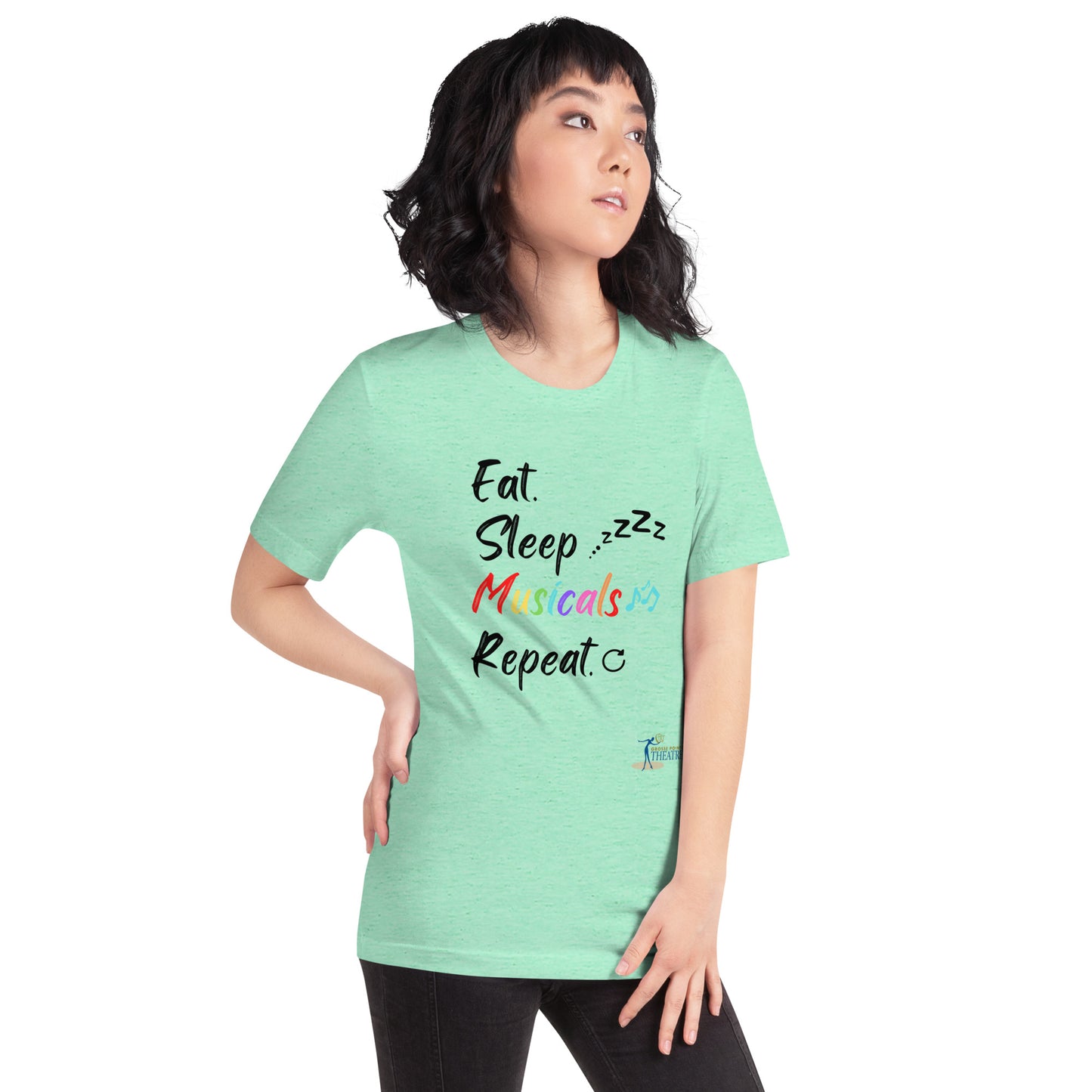 Adult - "Eat, Sleep, Musicals" Unisex t-shirt