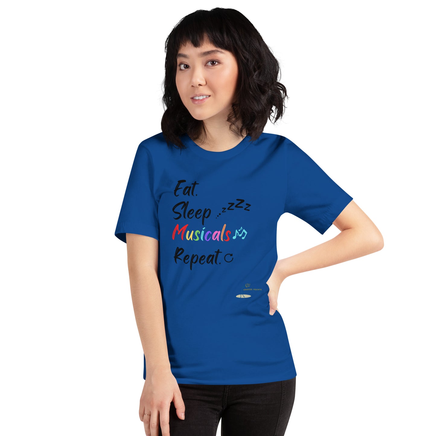 Adult - "Eat, Sleep, Musicals" Unisex t-shirt