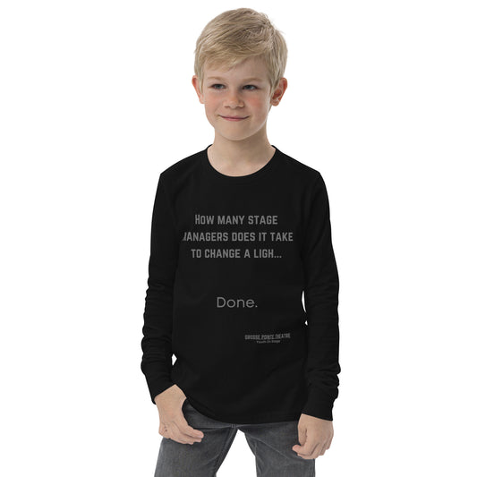 YOS - "Stage Manager" Youth long sleeve tee