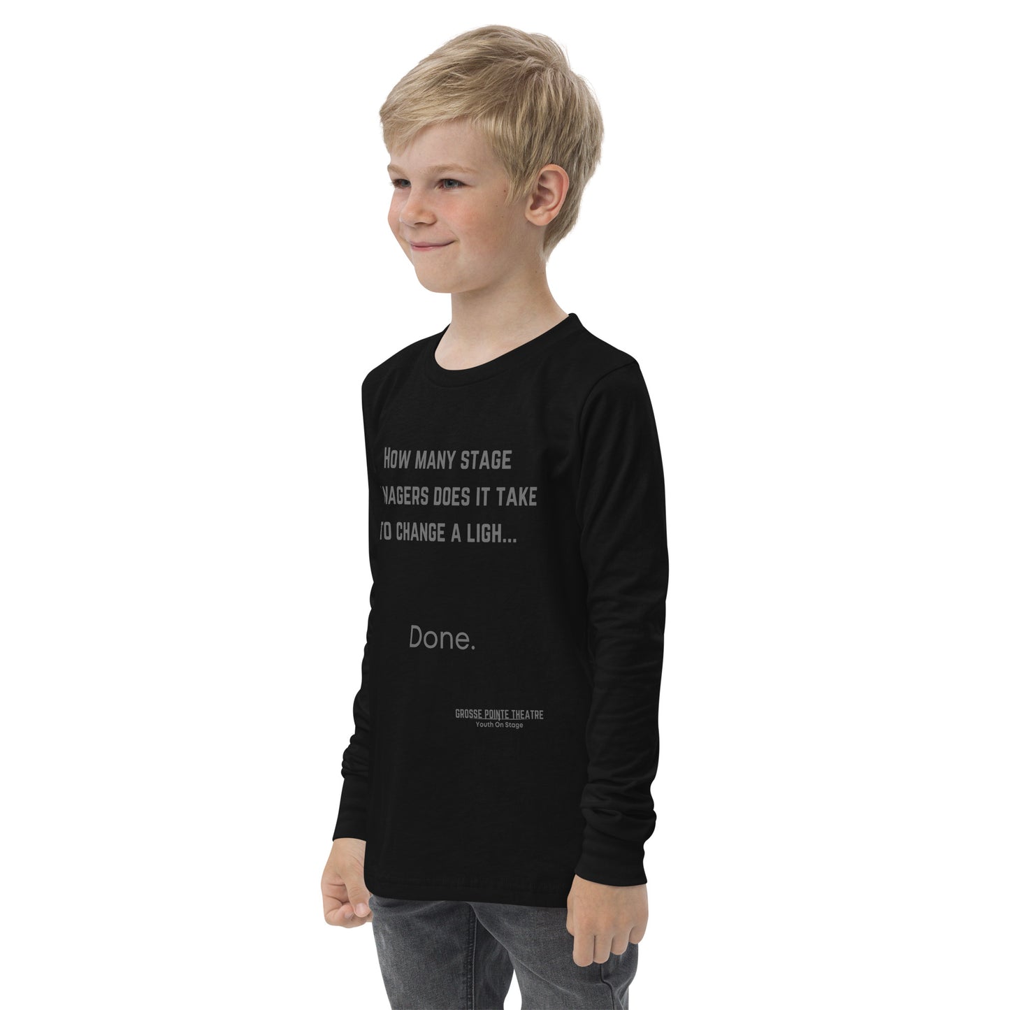 YOS - "Stage Manager" Youth long sleeve tee