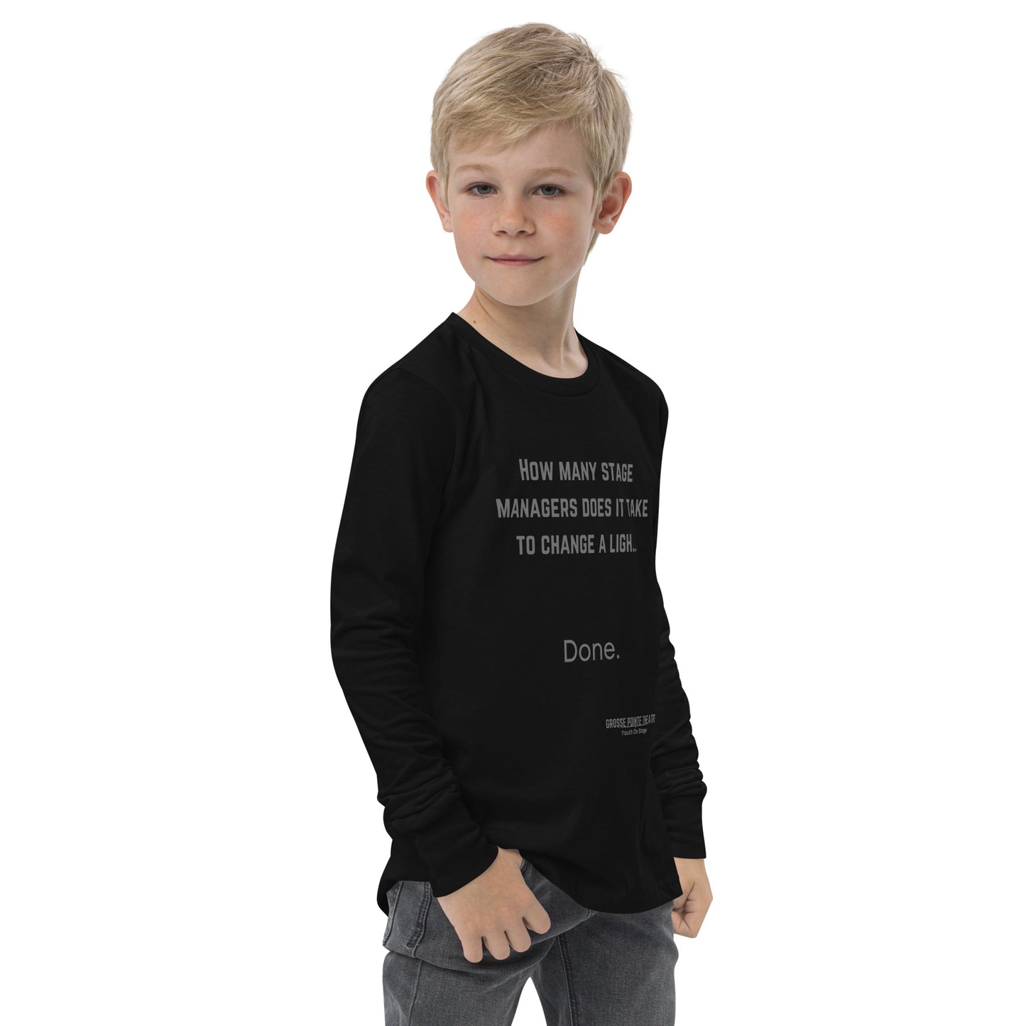 YOS - "Stage Manager" Youth long sleeve tee