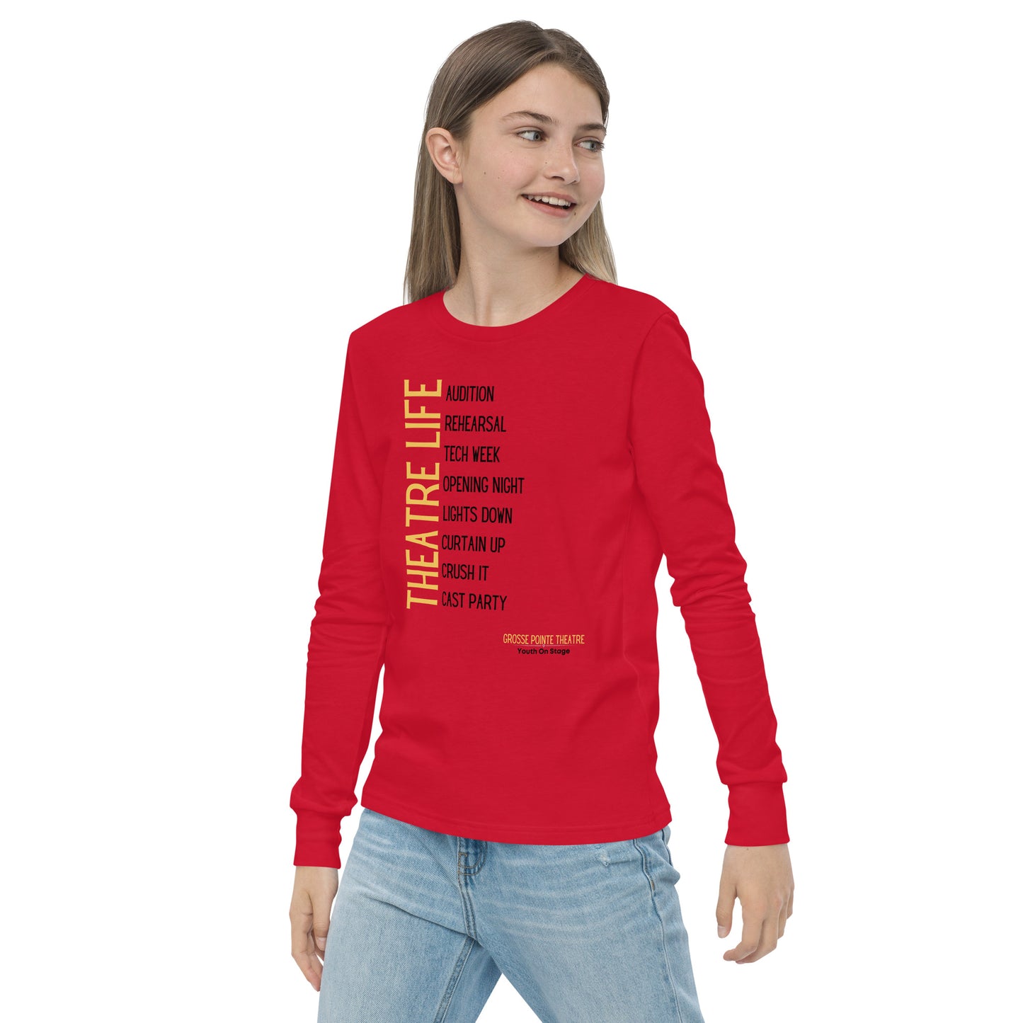 YOS - "Theatre Life" Youth long sleeve tee